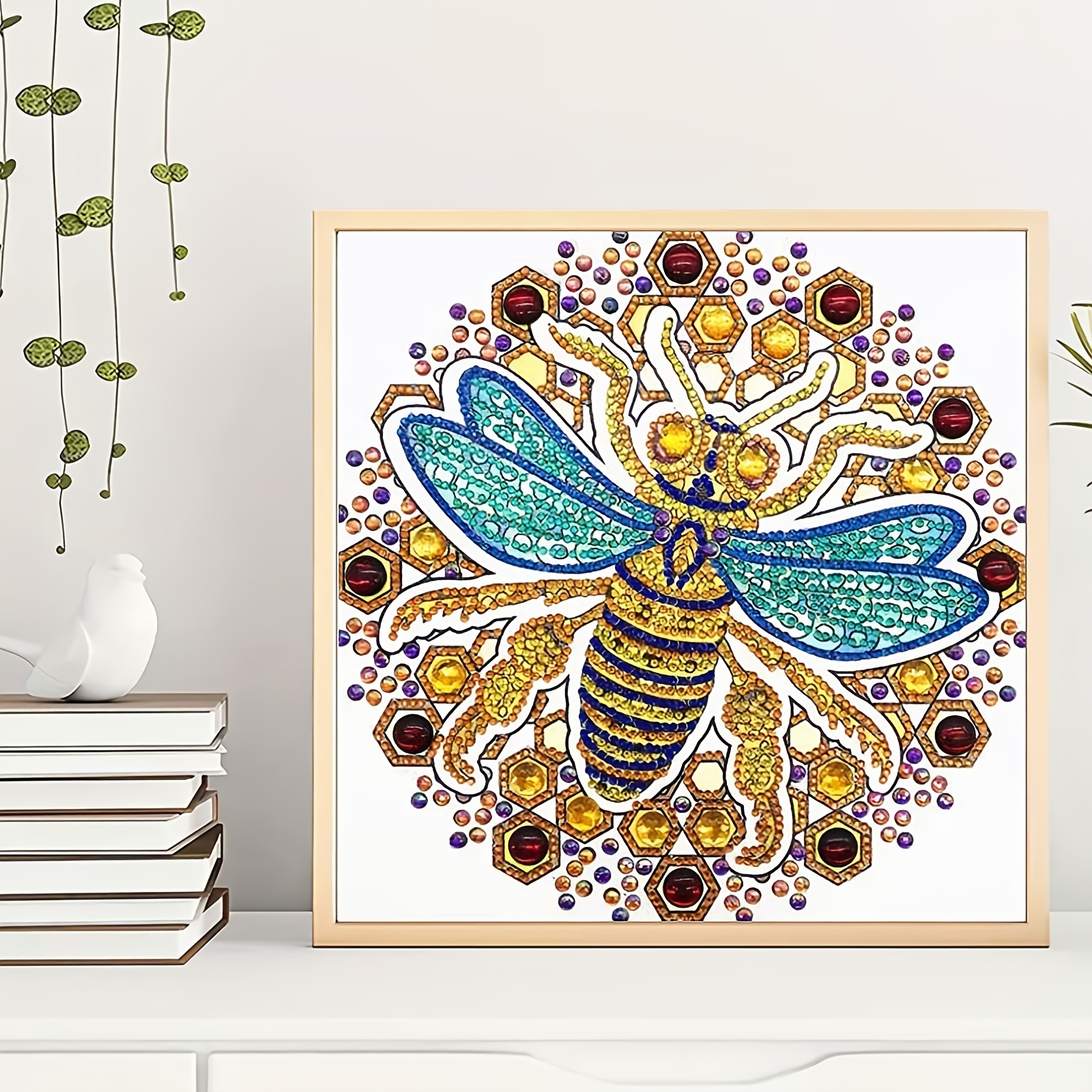 Bee Decor for Home, Gold Bee Decal, Bee Wall Decal Set