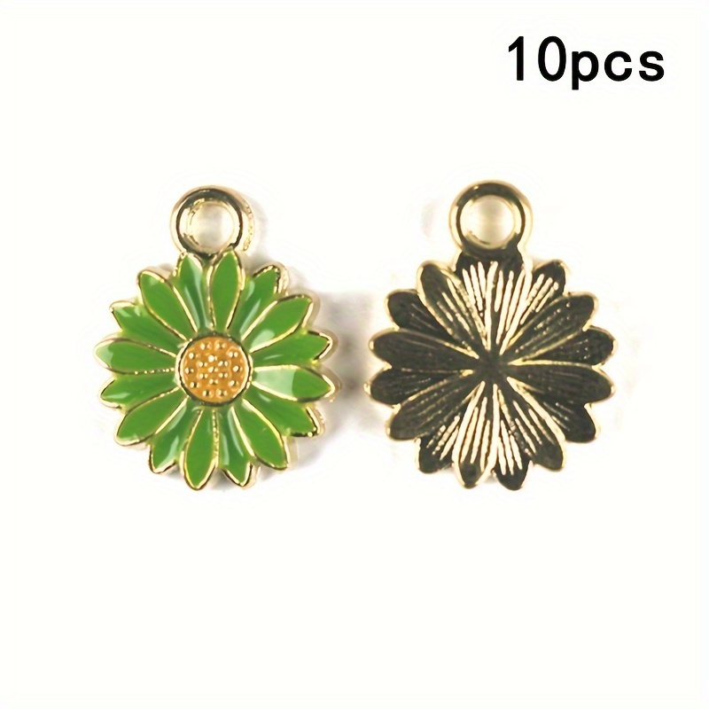 Alloy Flower Daisy Charms For Jewelry Making Diy Earrings - Temu