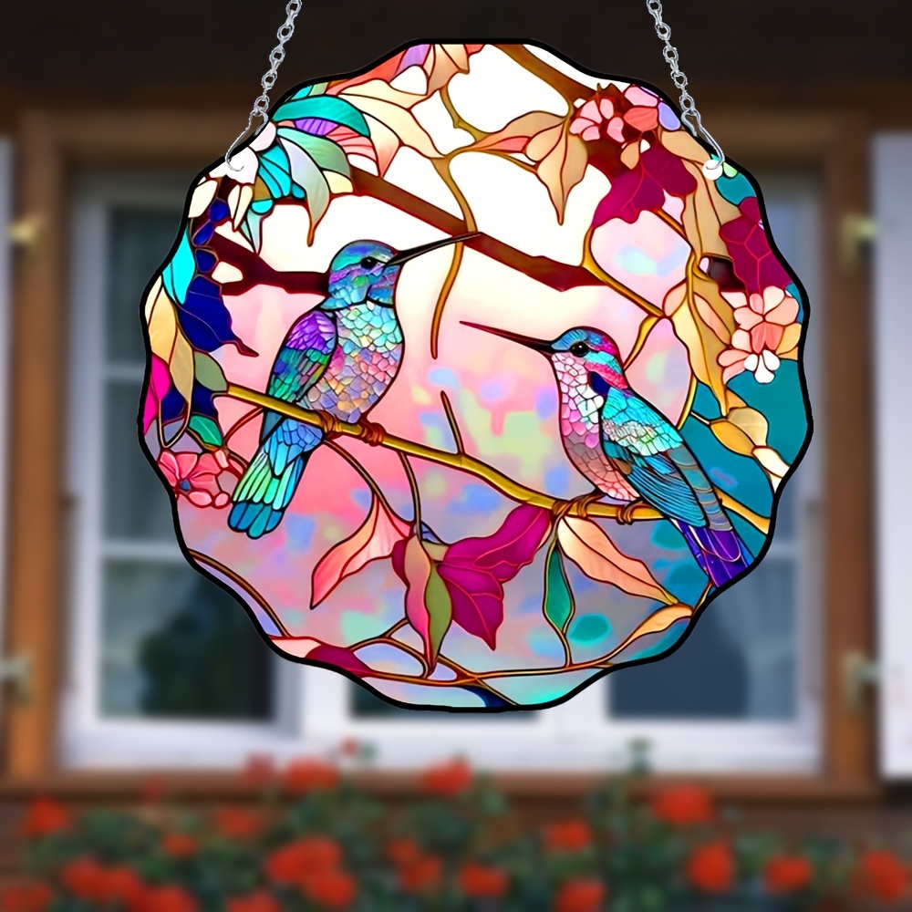 Humming Bird Suncatcher Bird Suncatcher Hanging Decoration - Temu