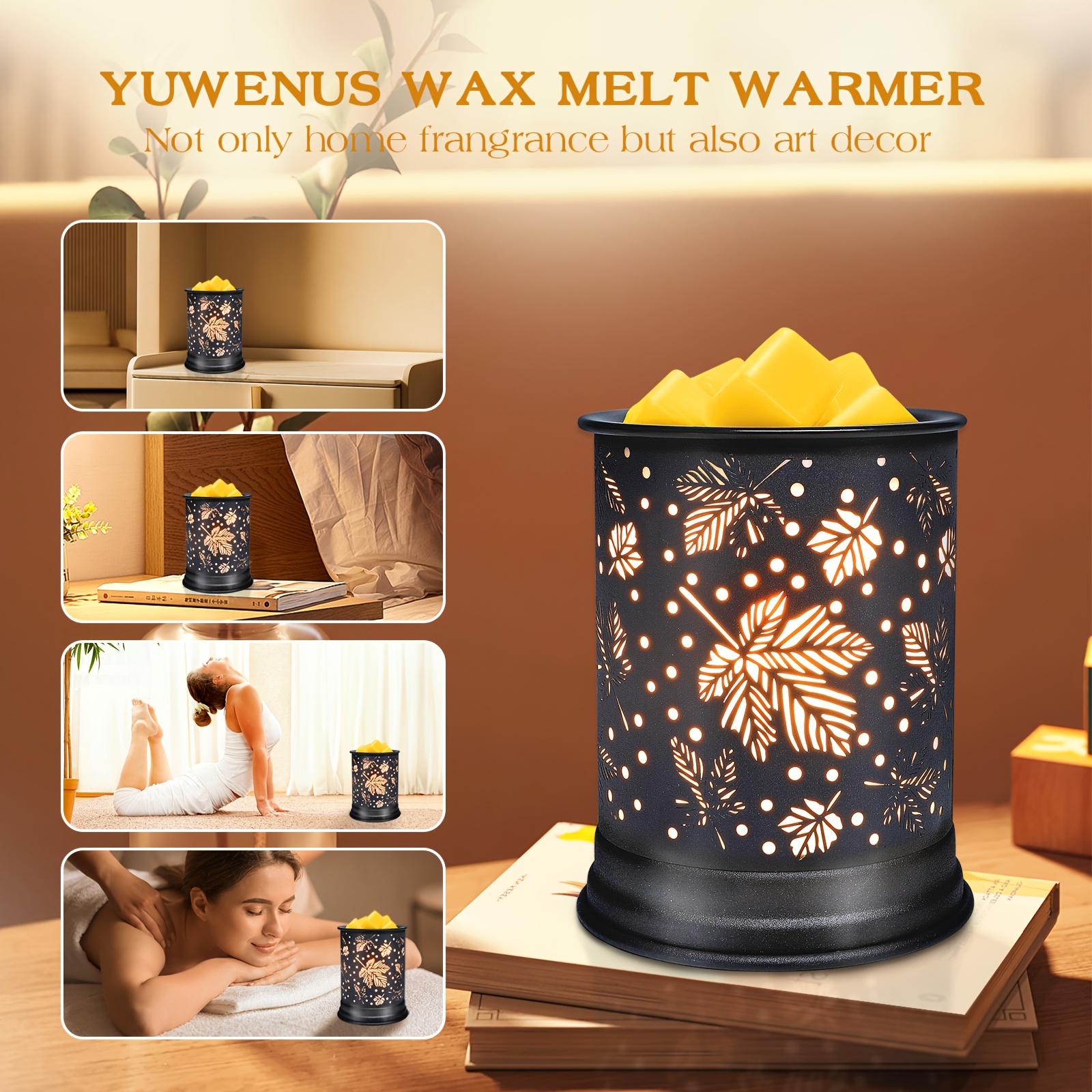 Wax Melter Lamp Random Patterned Carving Electric Incense - Temu