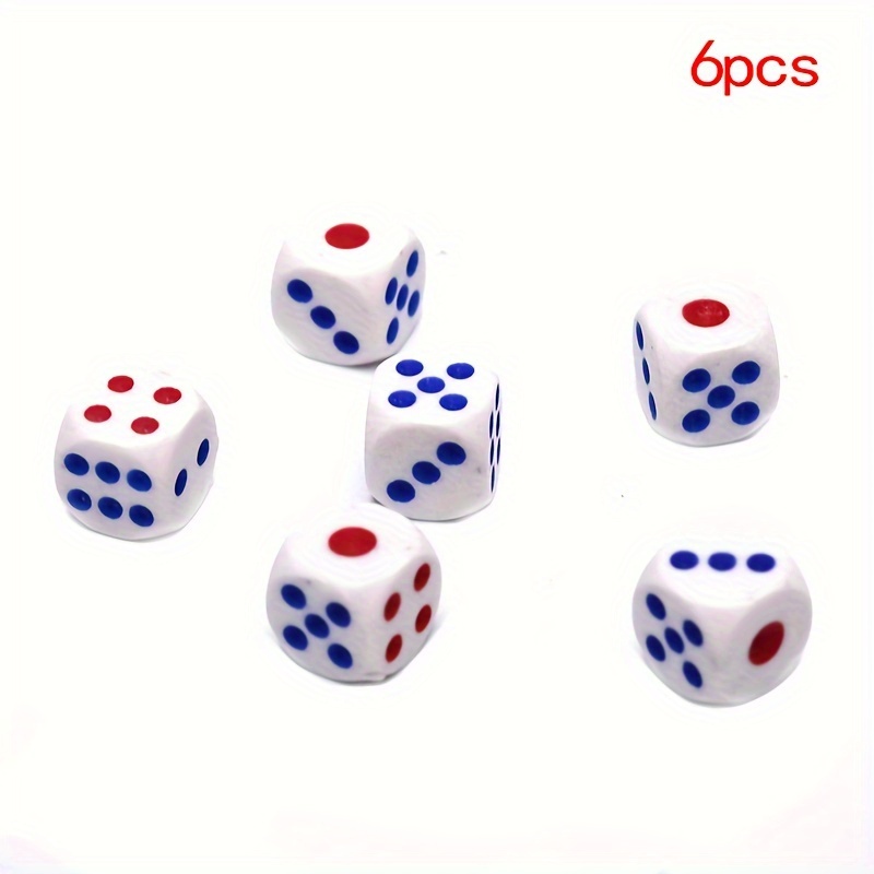 Smooth White Dice For Interest Teaching Table Gaming Dice - Temu