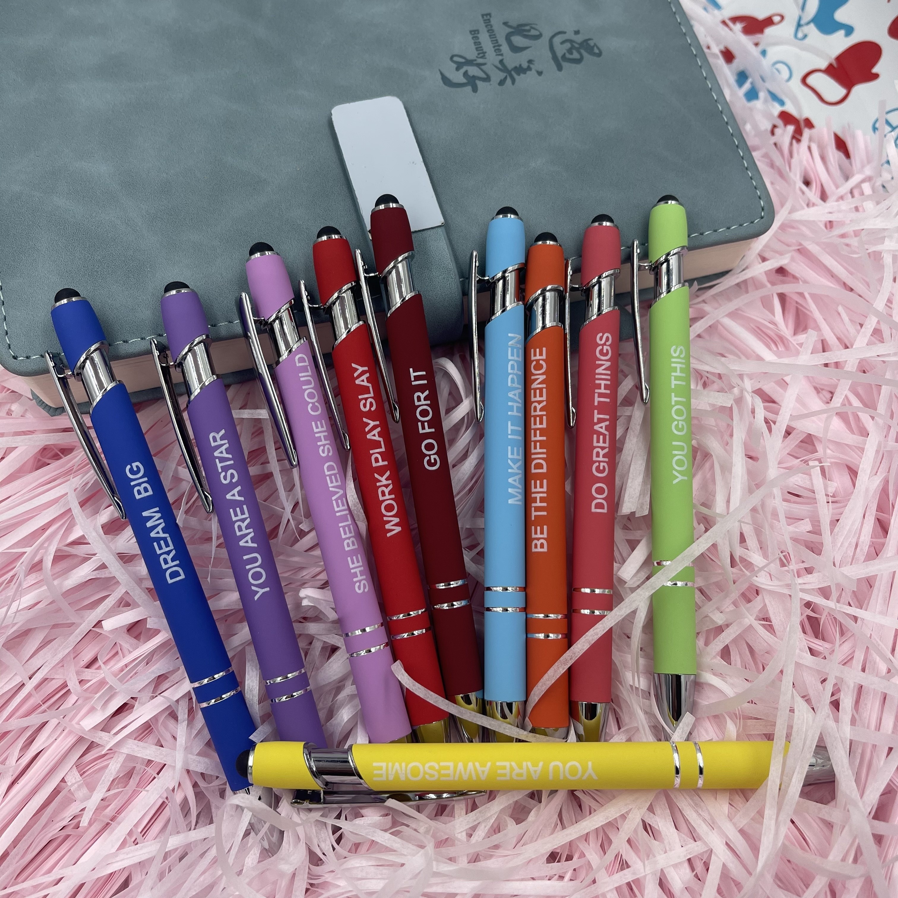 Funny Color Condenser Touch Ballpoint Pen Set Office - Temu