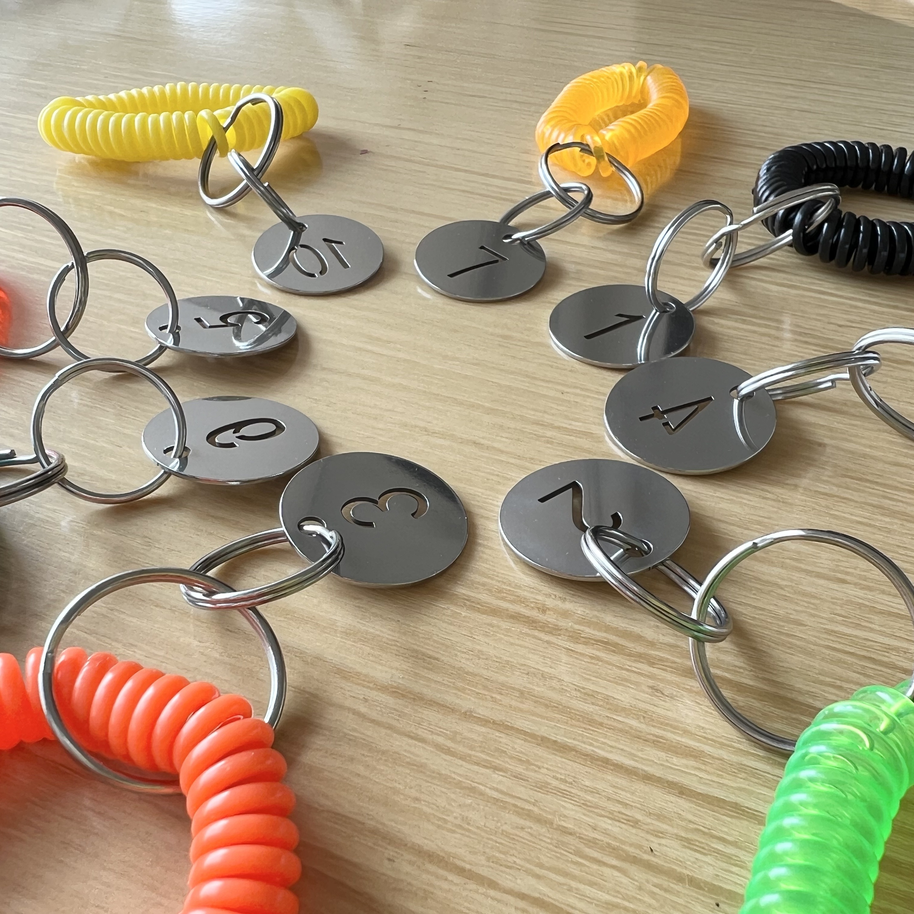 10 Stainless Steel Key Ring 25 Mm 