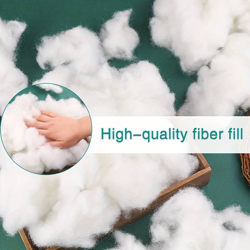 Fibra de poliéster de alta calidad, relleno de fibra para relleno de  almohada, relleno para manualidades de animales, algodón para relleno de  muñecas