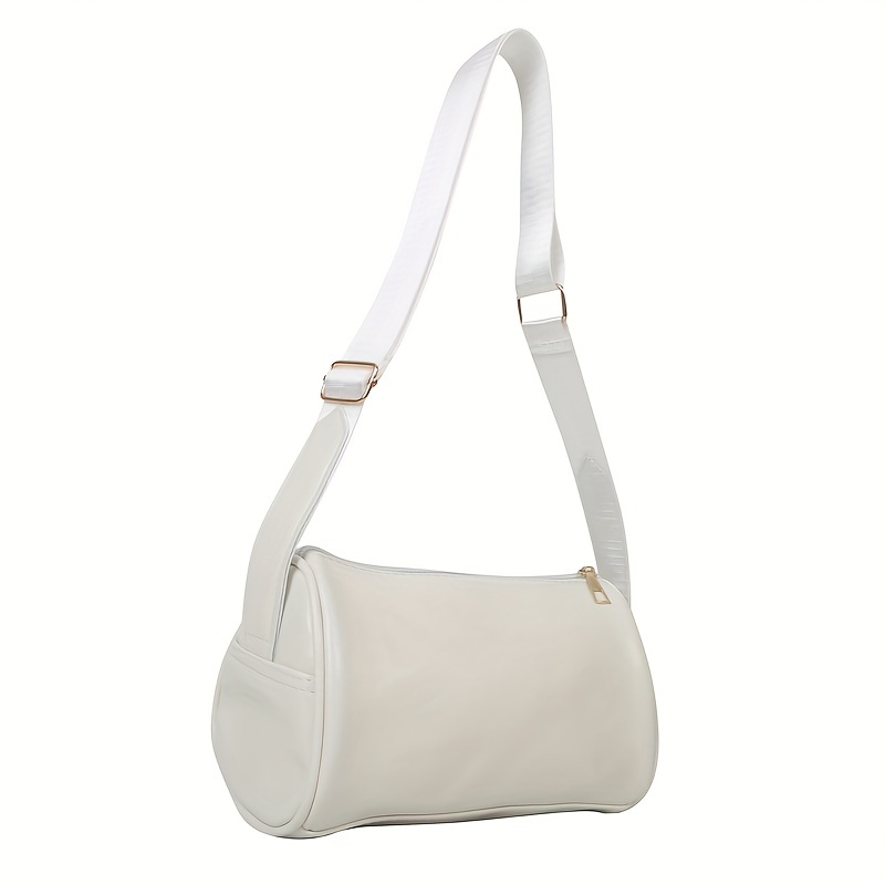 Trendy Solid Color Baguette Bag, Niche Metal Planet Decor Shoulder Bag,  Stylish Underarm Bag - Temu
