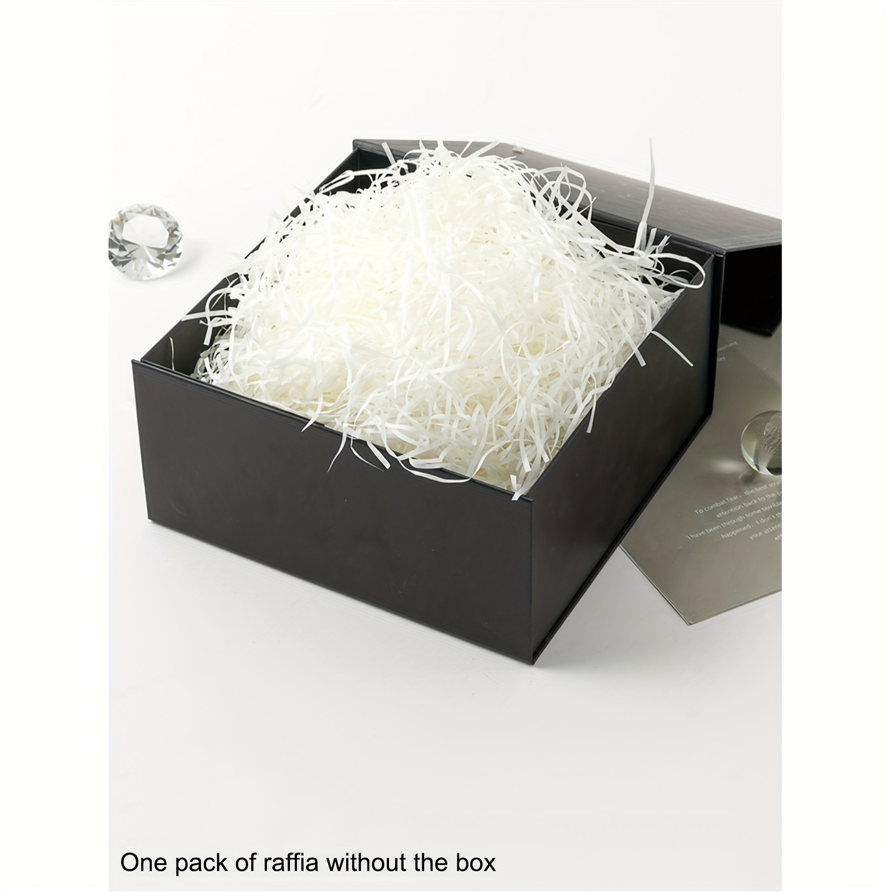

1pc 100g/pack Raffia Paper Shreds Gift Box Filling Material Gift Packing Box Raffia Stuffing Shredded Paper Strips Wedding Candy Box Bedding Grass Decorative Materials Packaging Shredded Paper Strips