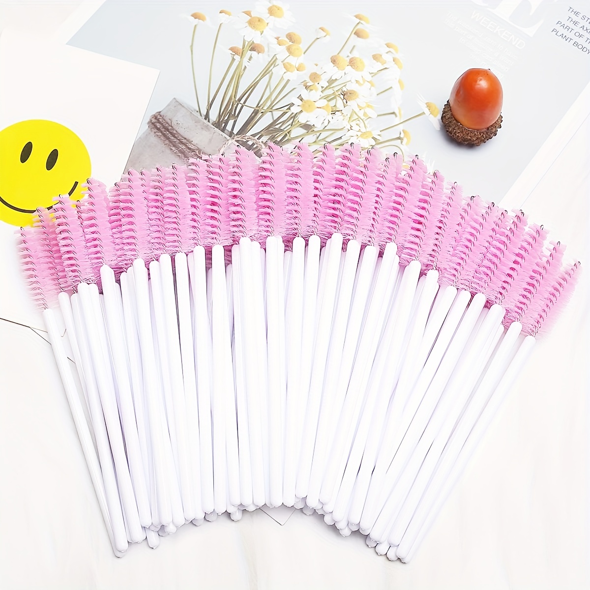 Crystal Mascara Wands Eyelash Eyebrow Spoolie Brush Makeup - Temu