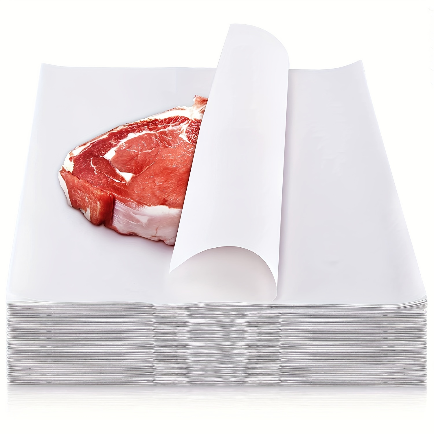 Food Grade Thicken No Wax Wrapping Paper White Butcher Paper Square Meats  Sheets Precut Butcher Paper - AliExpress