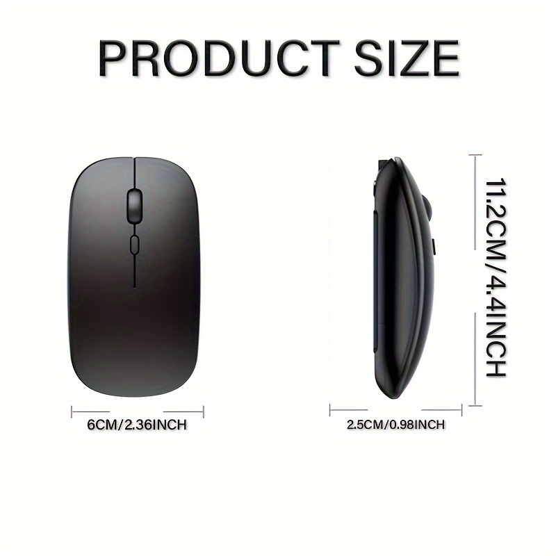 Rechargeable Wireless Mouse Mute Computer Silent Mouse Mini - Temu