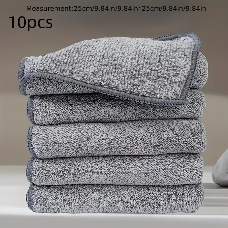 10 Kitchen towels and dishcloths rag set 9.84in*9.84in small dish