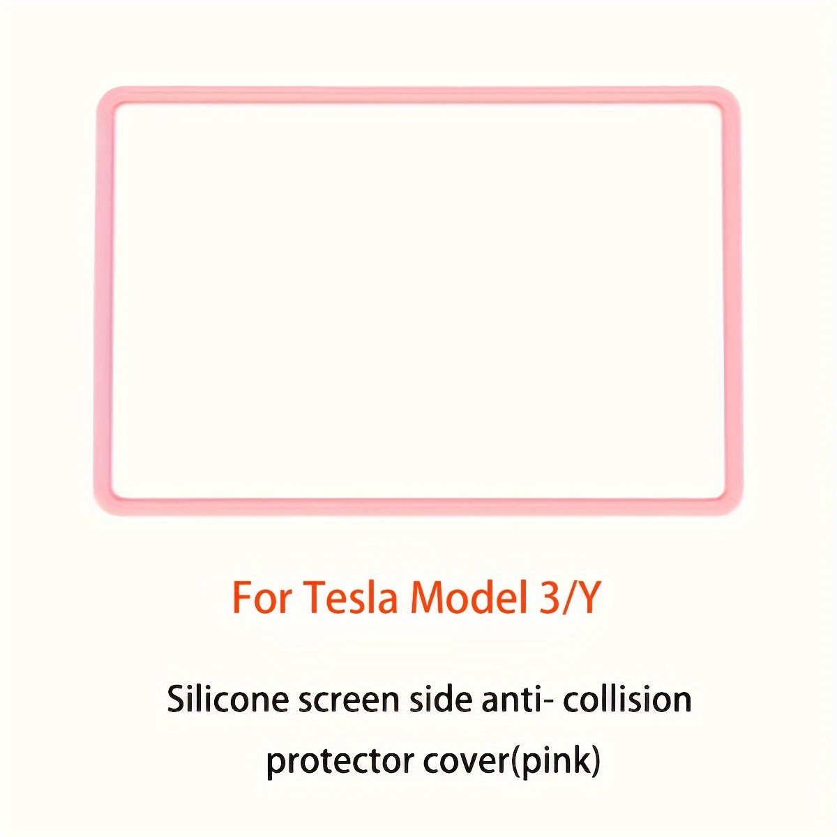 Model3/y Center Control Screen Border Silicone - Temu
