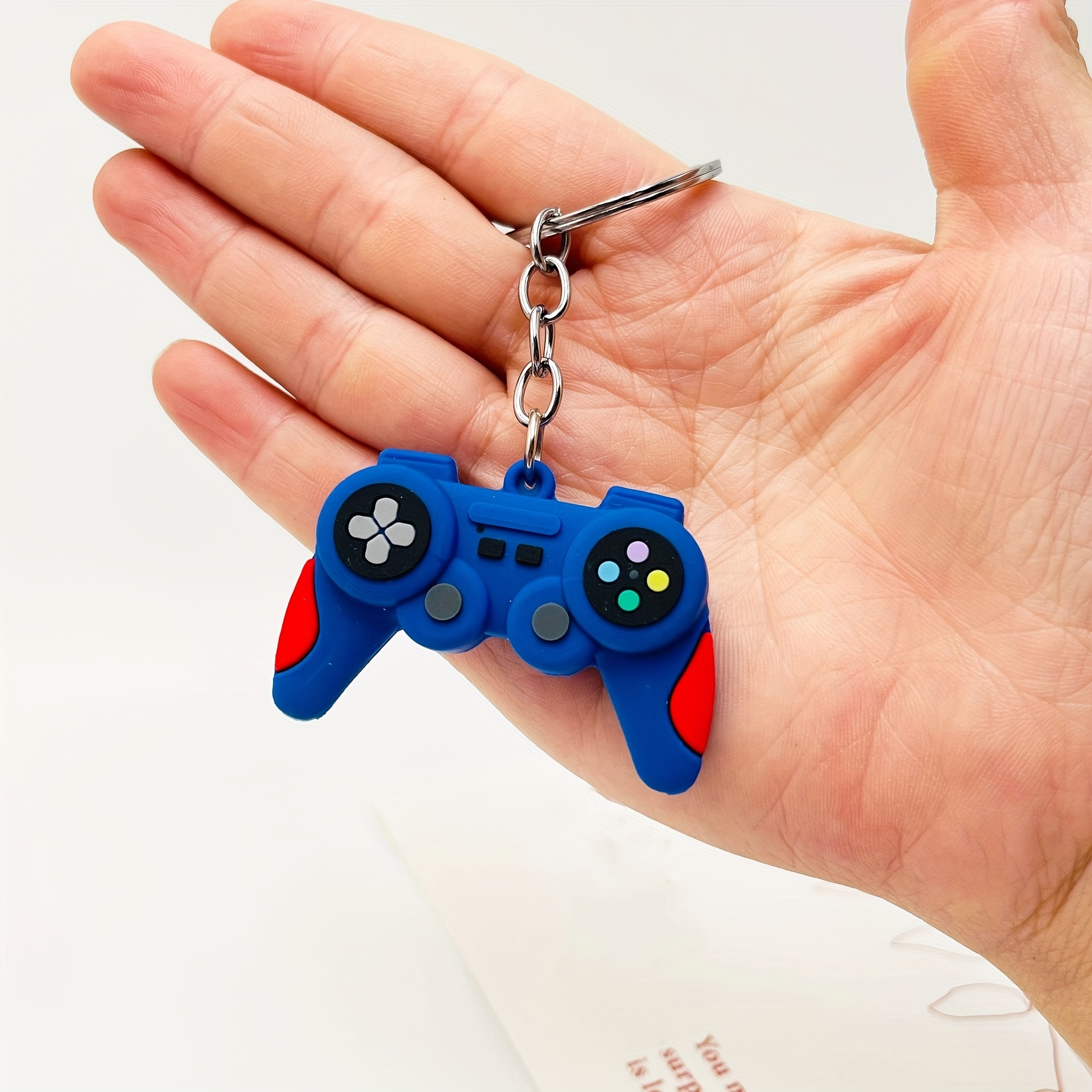 Per PS5 PVC colla morbida Mini Controller di gioco portachiavi portafoglio  per telefono PS4 ciondolo zaino per Playstation5 accessori di gioco Gamepad