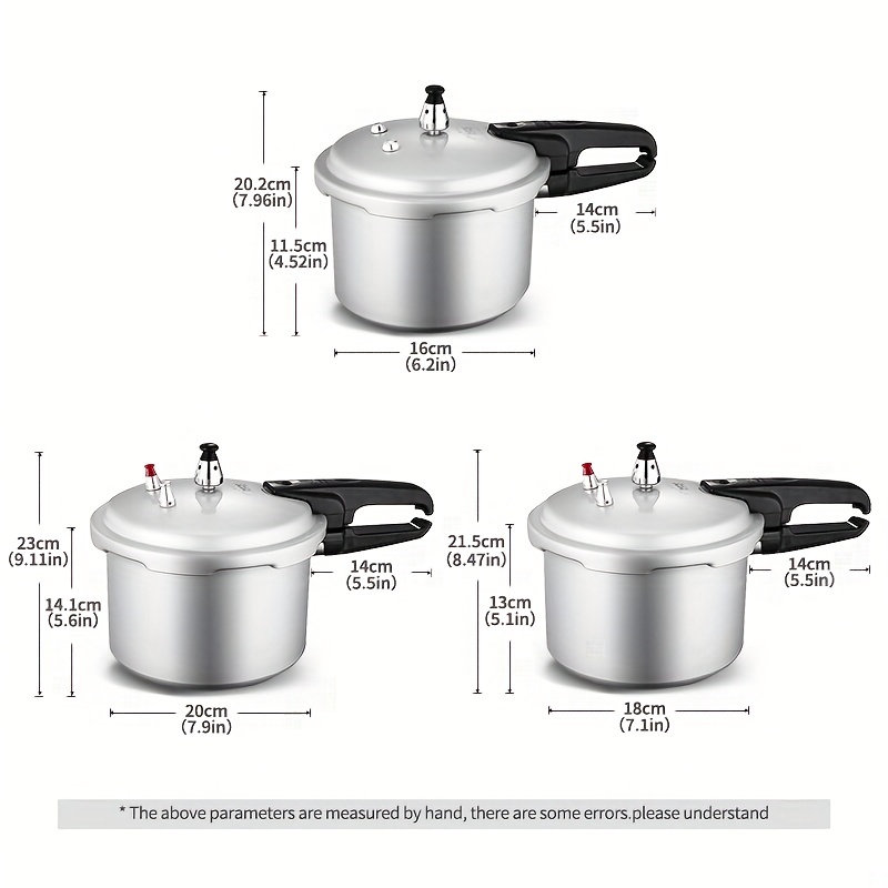 Double Happiness Pressure Cooker, Aluminum Fast Cooking Pot, For Soup,  Meat, Rice And More, Kitchen Utensils, Kitchen Gadgets, Kitchen Accessories,  Home Kitchen Items, Multiple Sizes Optional - Temu