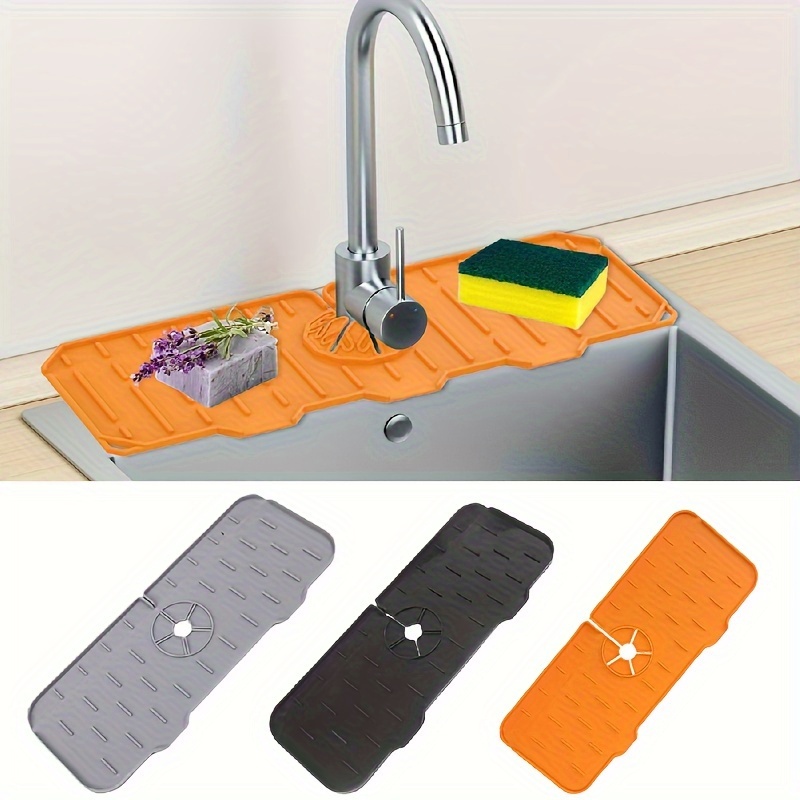 Under Sink Mat, under Sink Mats for Kitchen Waterproof, 34 X 22 Flexible  Silic