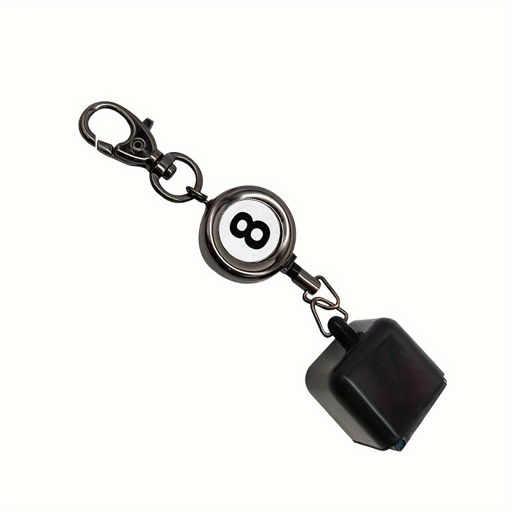 Magnetic Billiard Pool Cue Stick Chalk Holder with Steel Clip