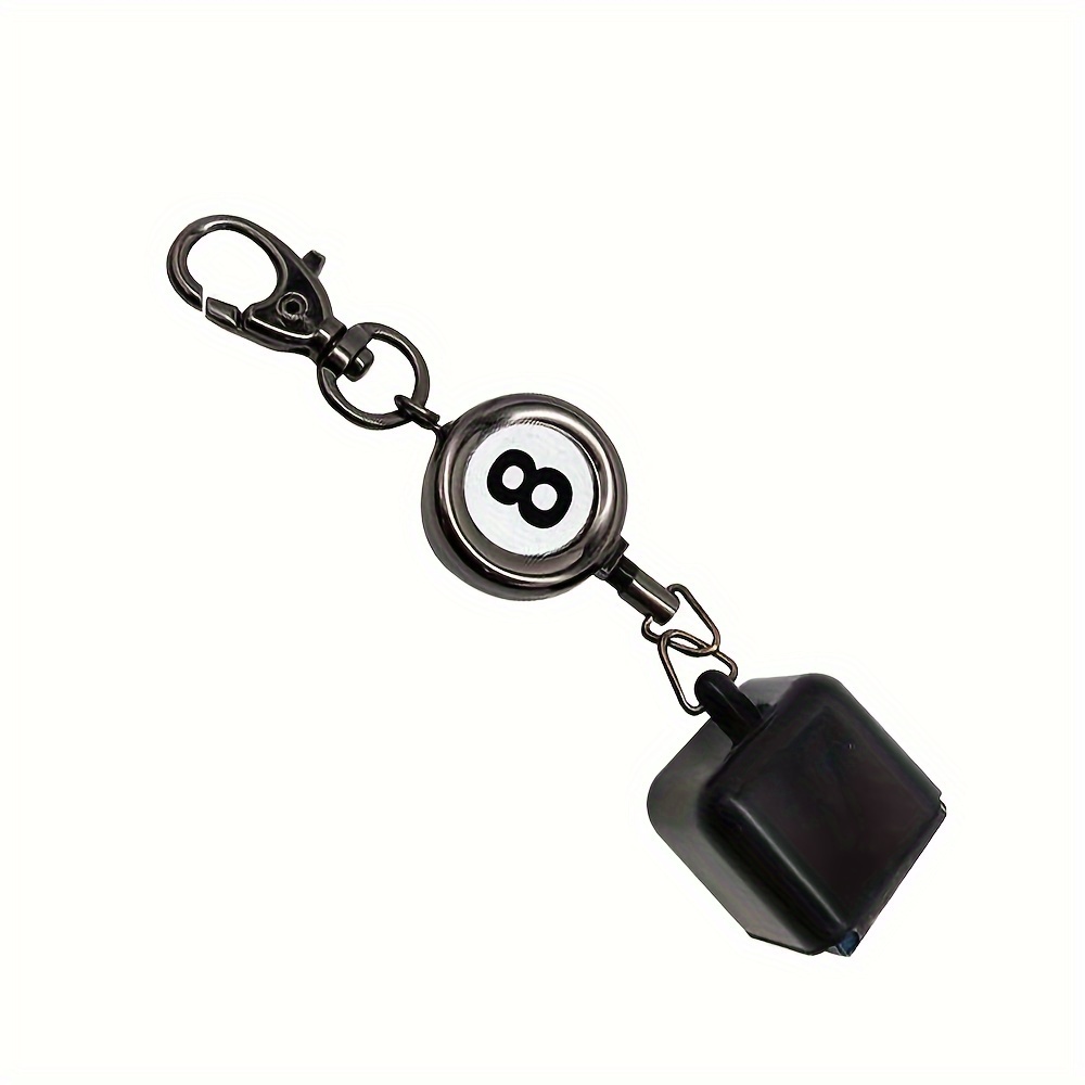 thumbnail image 2 of Queilt Billiards Snooker Pool Cue Chalk Holder Retractable Drawing Belt Clip Snooker Practical Tool 2 of 13