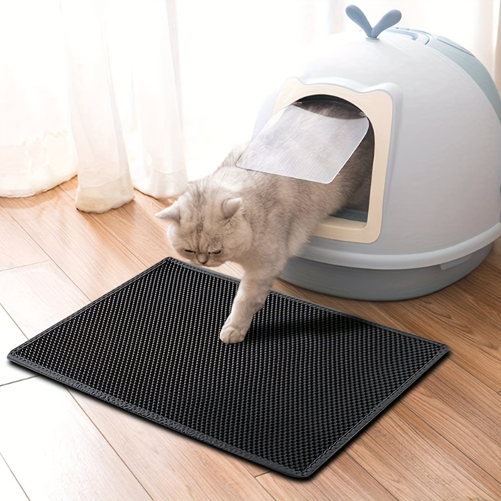 Cat Waterproof Litter Trapping Mat Double Layer Washable Non - Temu