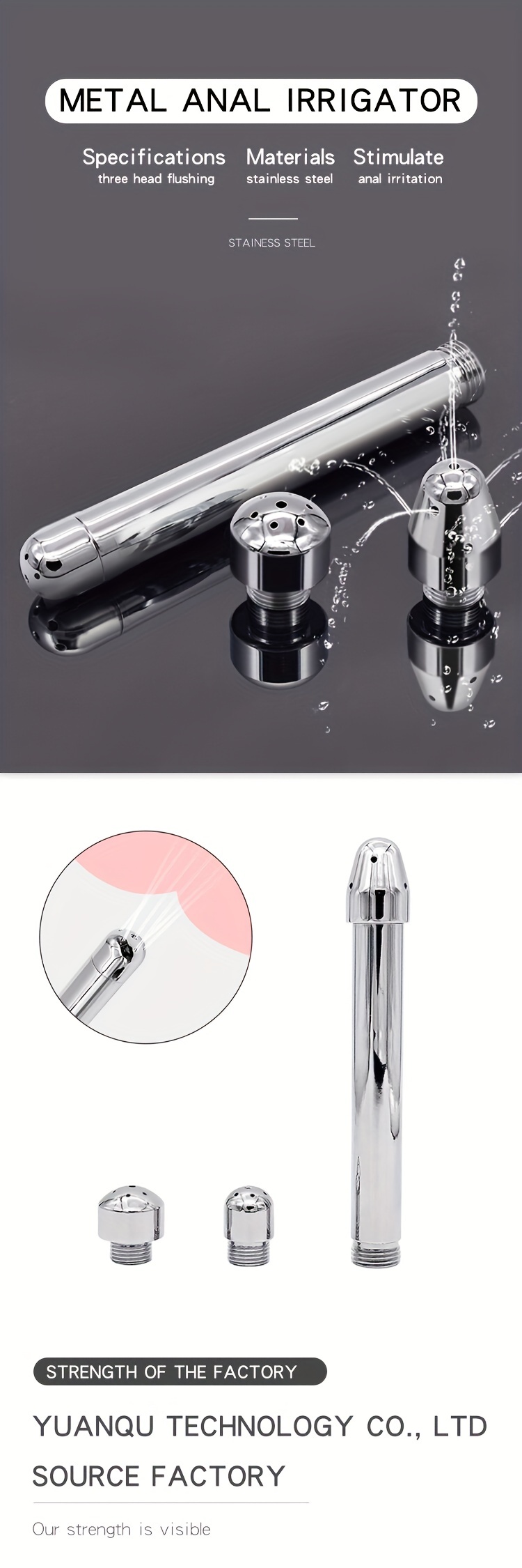 Accesorios Ducha Enema Irrigador Limpieza Anal Metal Parejas - Temu