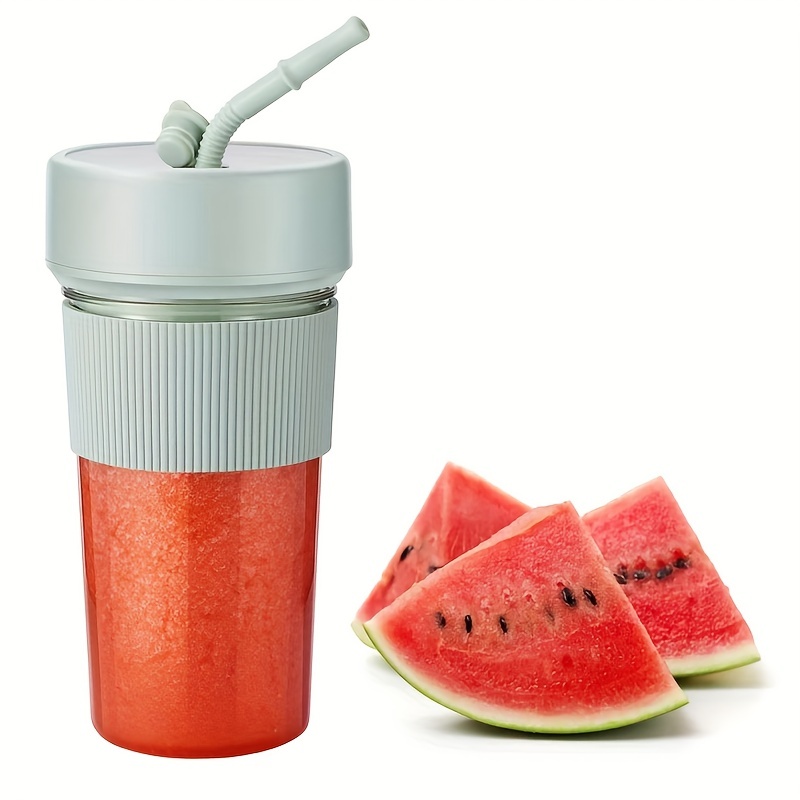 1pc Frullatore Portatile, Tazza Per Succhi Da 13,5oz Per Smoothies E  Frullati, Ricaricabile Tramite Usb