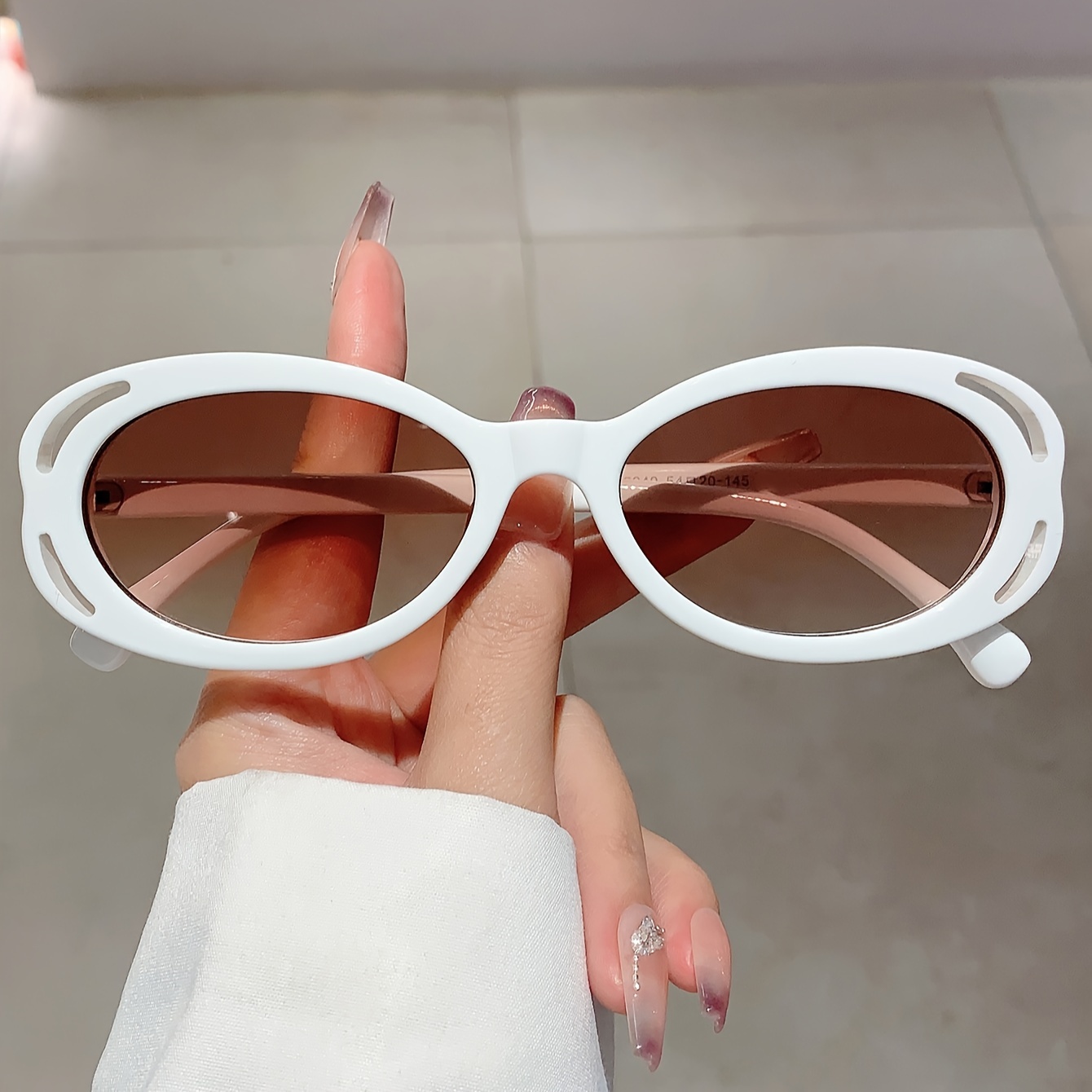 Gafas Sol Moda Mujer Gafas Sol Cuadradas Gran Tamaño Diseño - Temu