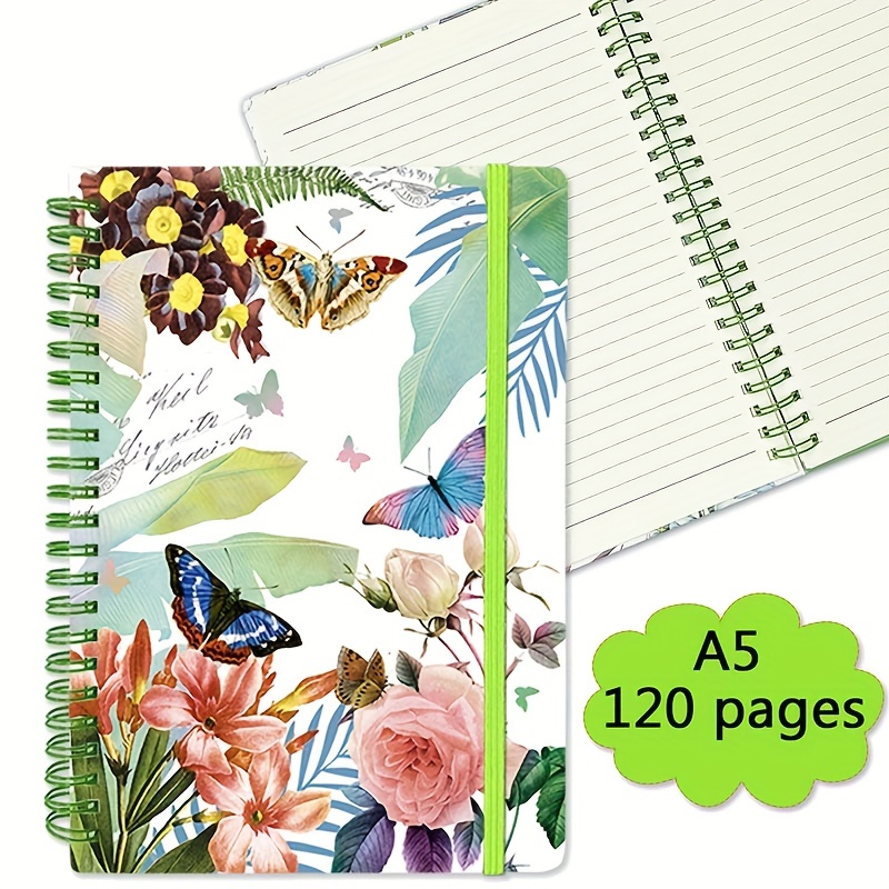 EOOUT 3 Pack Spiral Notebook, Journal for Women, Hardcover A5, Multicolor