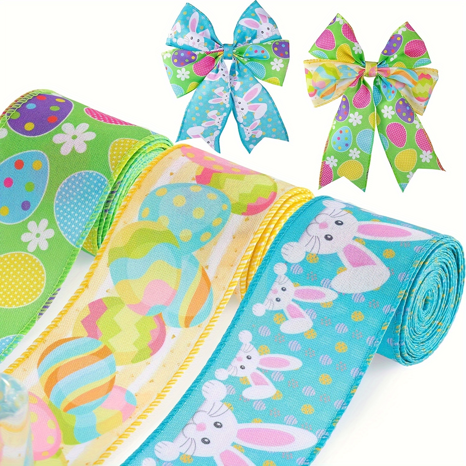Pastel Easter Wrapping Paper Roll, Rabbits Children's Wrapping