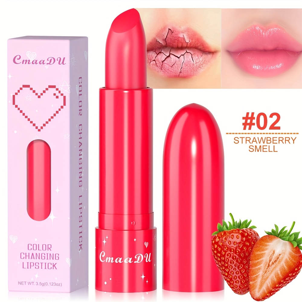 6-Color Long-Lasting Fruit-Flavored Lipstick with Moisturizing Benefits