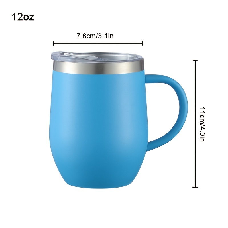 1 Taza Café Acero Inoxidable Tapa Tazas Café 350 Ml/12 Oz - Temu Chile