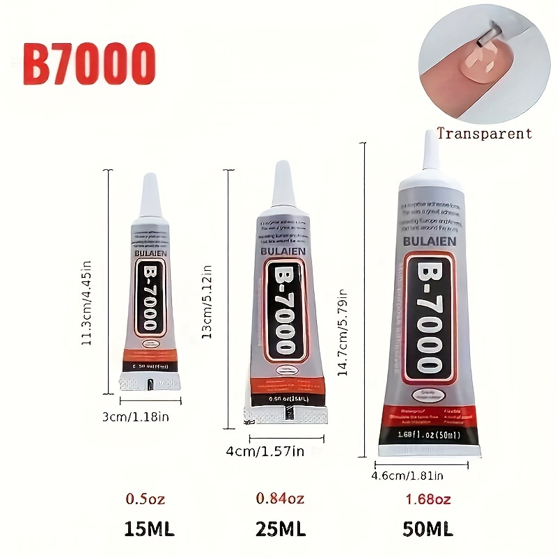 E8000 Craft Glue for Jewelry Making, Multi-function B-7000 Super Adhesive Glues
