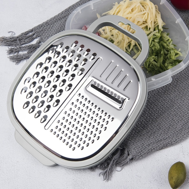 Cheese Grater with Storage Container Vegetable Slicer - China