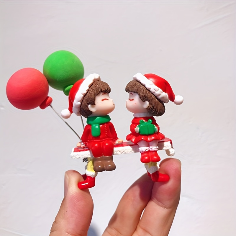 Christmas Couple Table Top Decoration, Home Decoration, Can Do Car Interior  Decoration,student Couple Gifts,mini Christmas Couple Figurine Doll Diy  Ornament Toy Lovers Statue - Temu