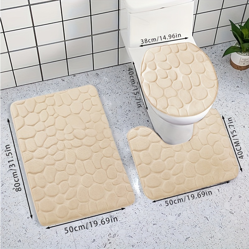 Memory Foam Quick Absorbent Washable Bath Mat, Non-slip Thickened Machine  Washable Carpet, Soft Comfortable Shower Room Carpet, Bathroom Decor,  Bathroom Decorations - Temu