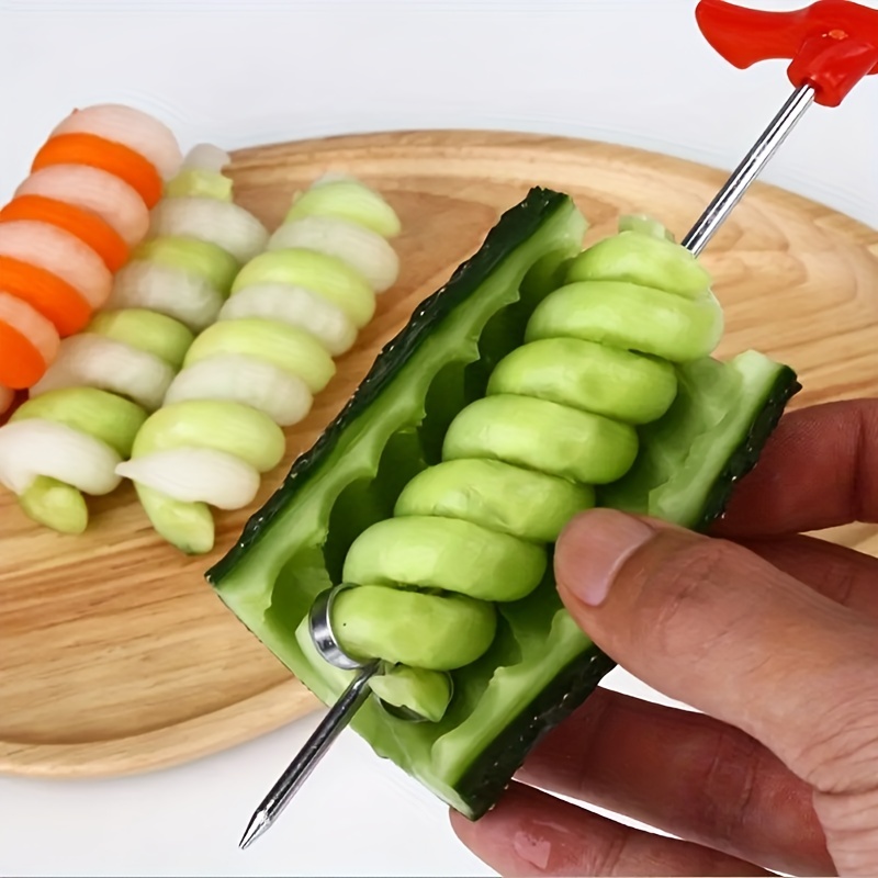Kitchen Spiral Vegetable Fruit Slicer Carving Roll Cutter Peeler