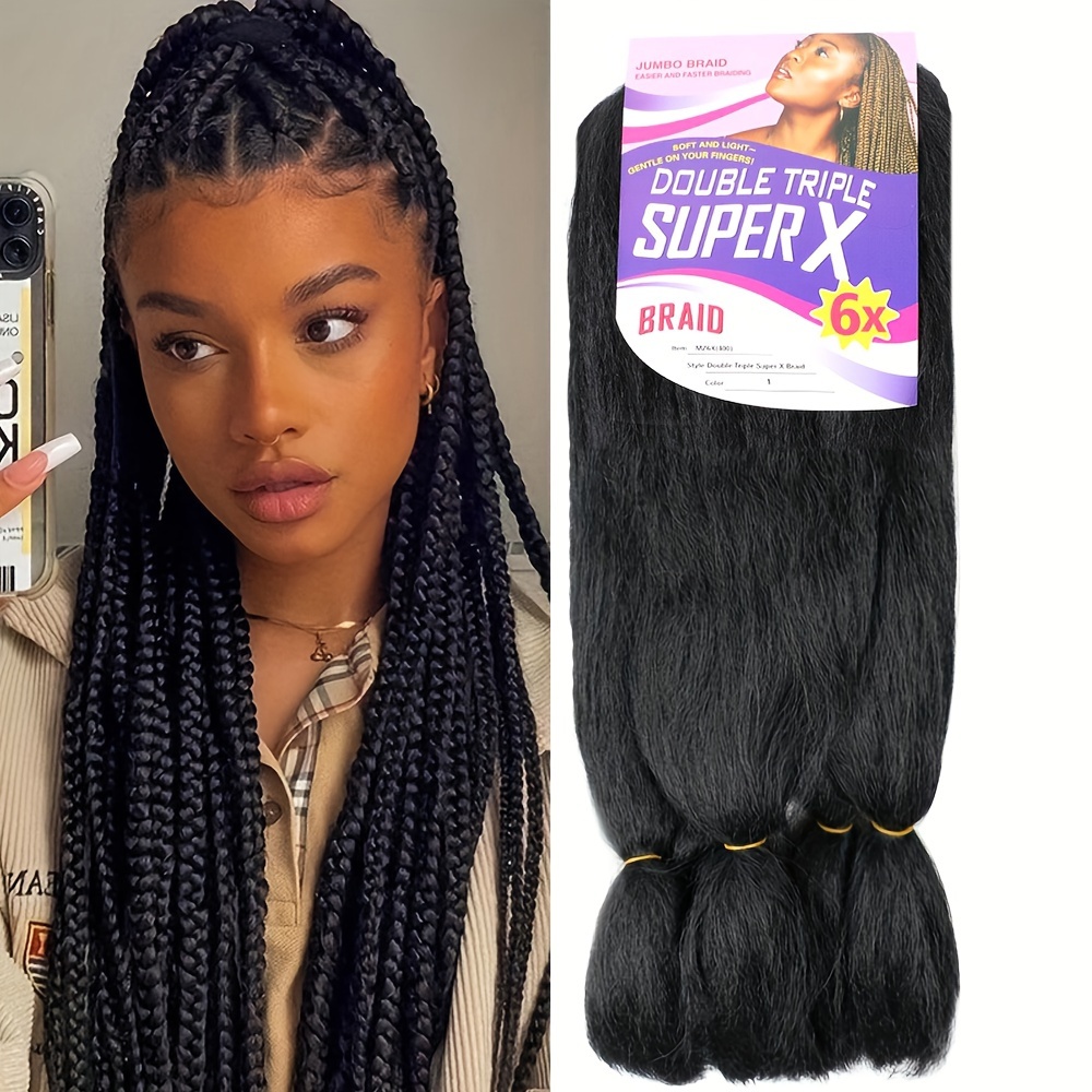 Synthetic Available In Different Colors Jumbo Braiding Hair - Temu