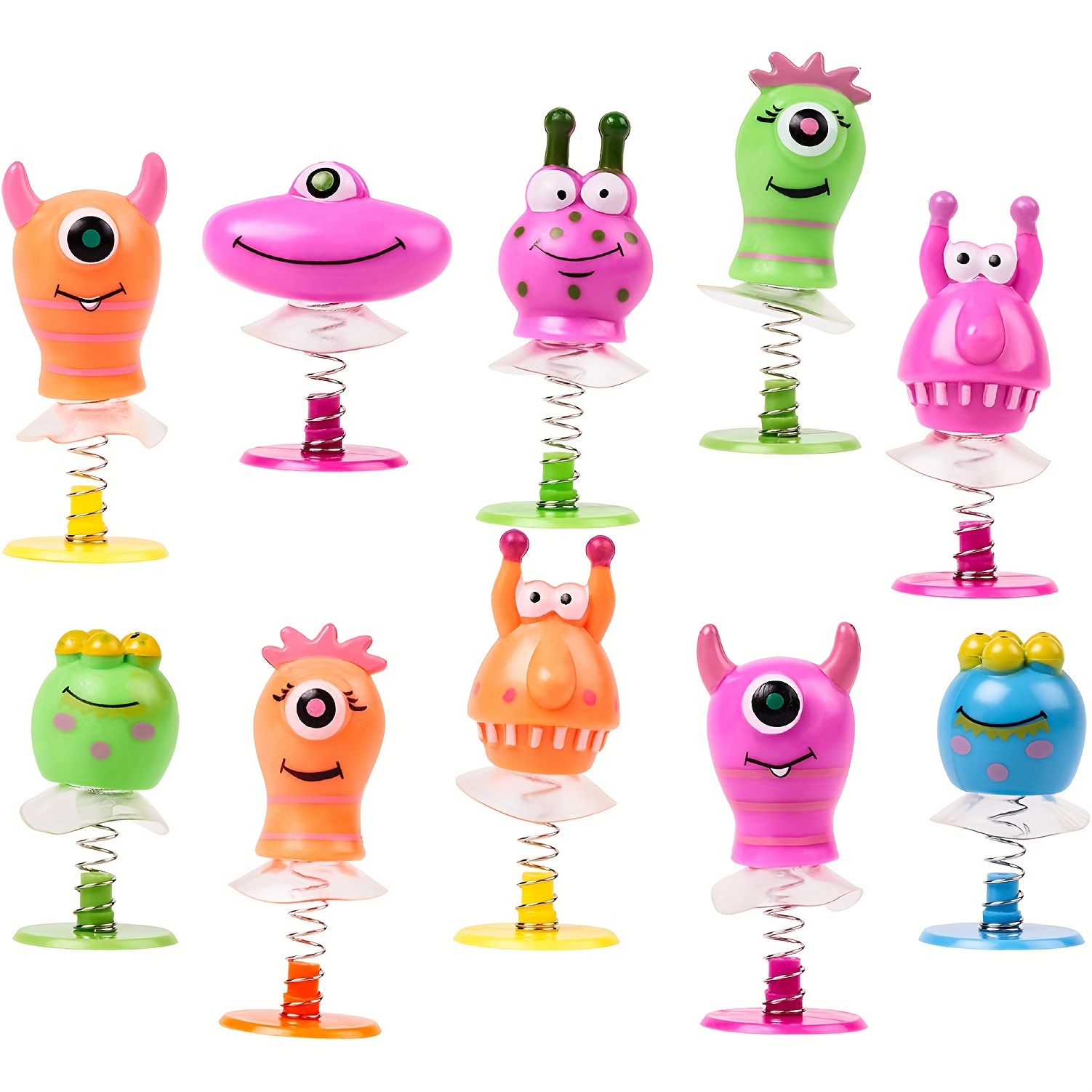 6pcs Animal Toys Jumping Toys Bouncy Party Favors