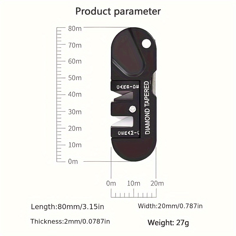 Pocket Knife Sharpener: Ceramic Diamond Carbide Whetstone - Temu