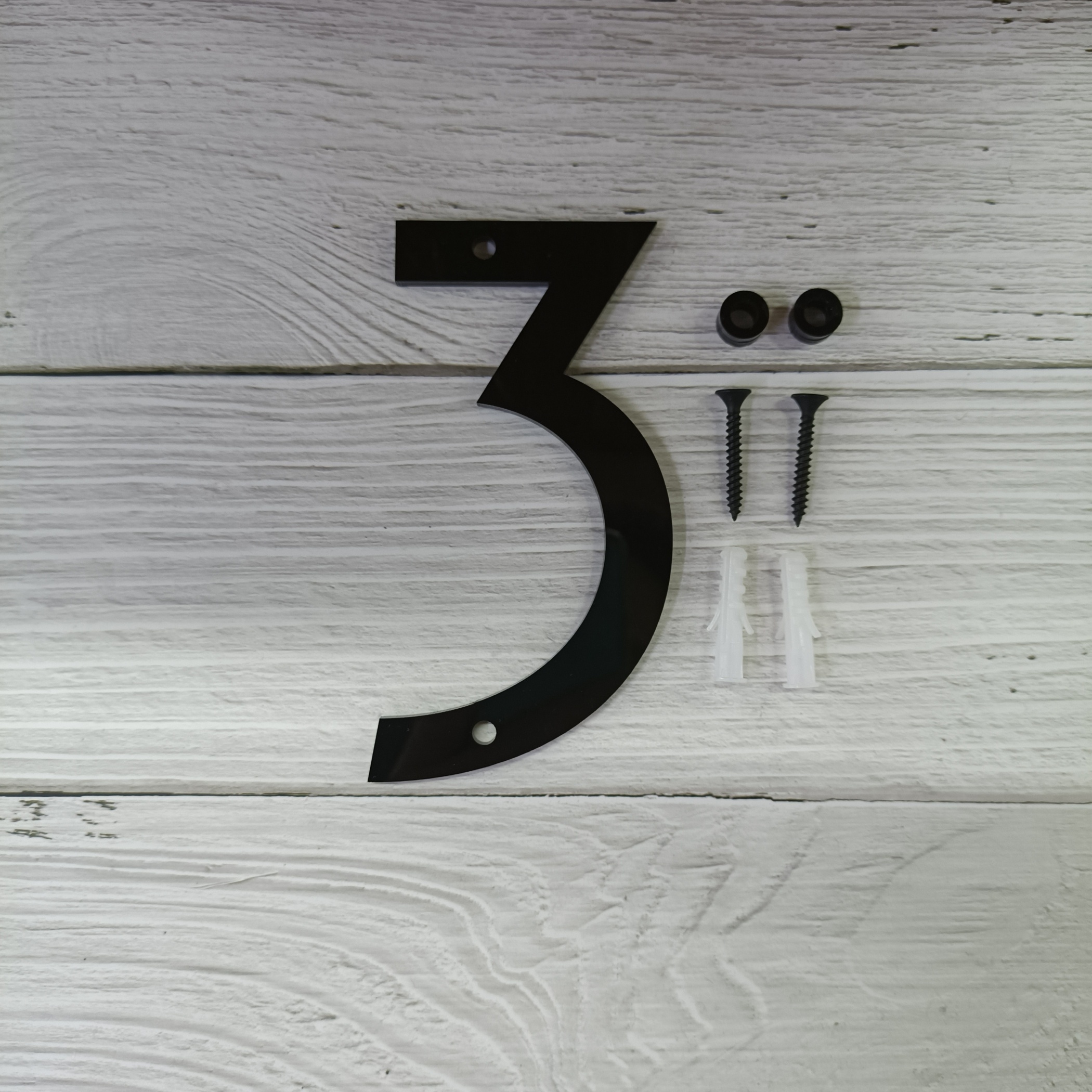 Números de casa para exteriores, verticales, 3 colores de madera, hasta 6  dígitos, números de casa modernos, números de dirección