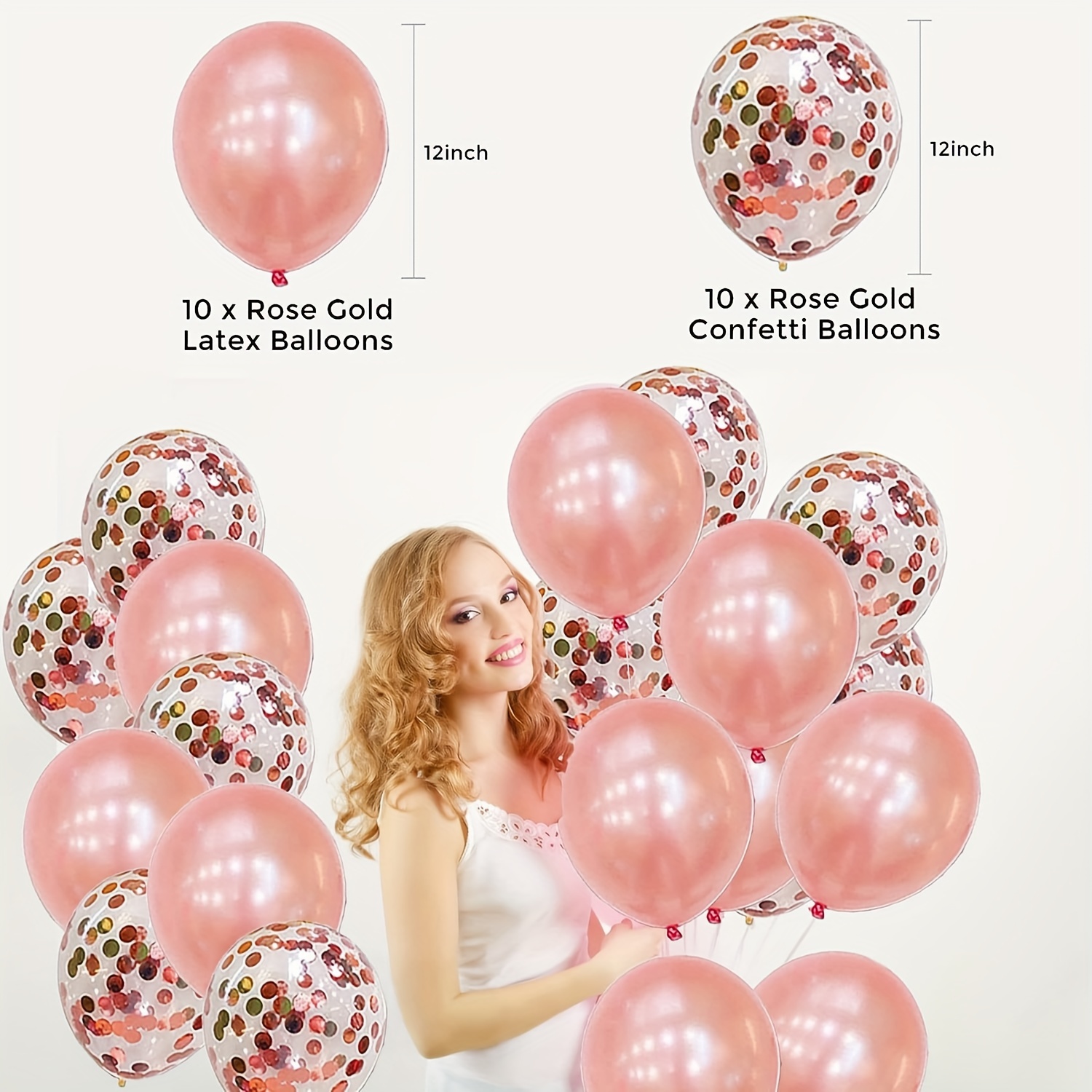 Globos de oro rosa, BIENVENIDO A CASA Carta Ballloons, globos de