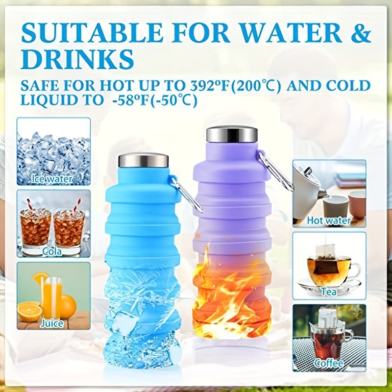 Portable Foldable Leakproof Water Bottle For Outdoor - Temu