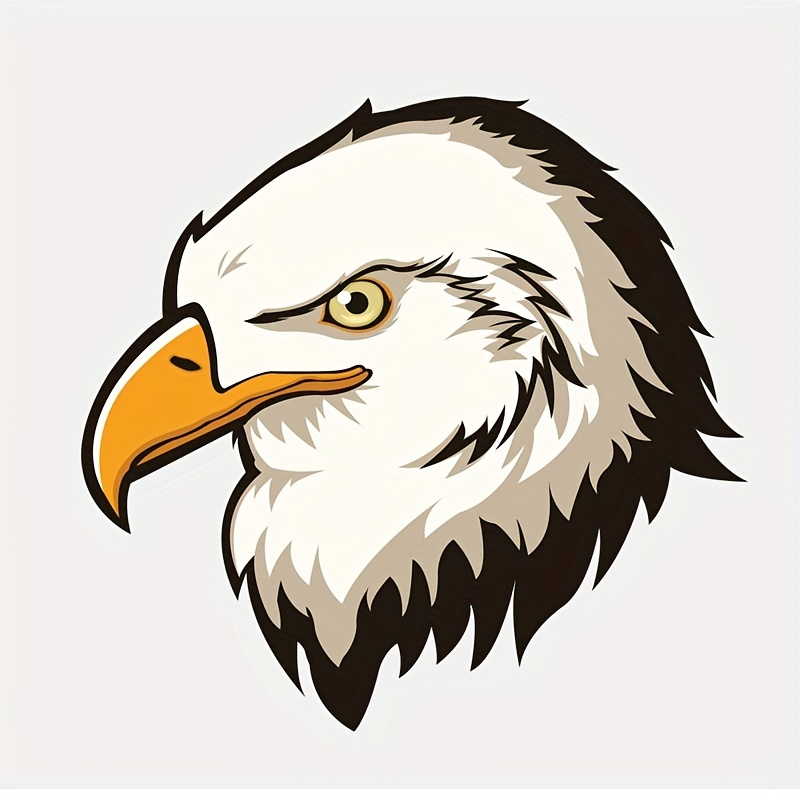 American Bald Eagle Head Vinyl Sticker Decal For Car Van Window