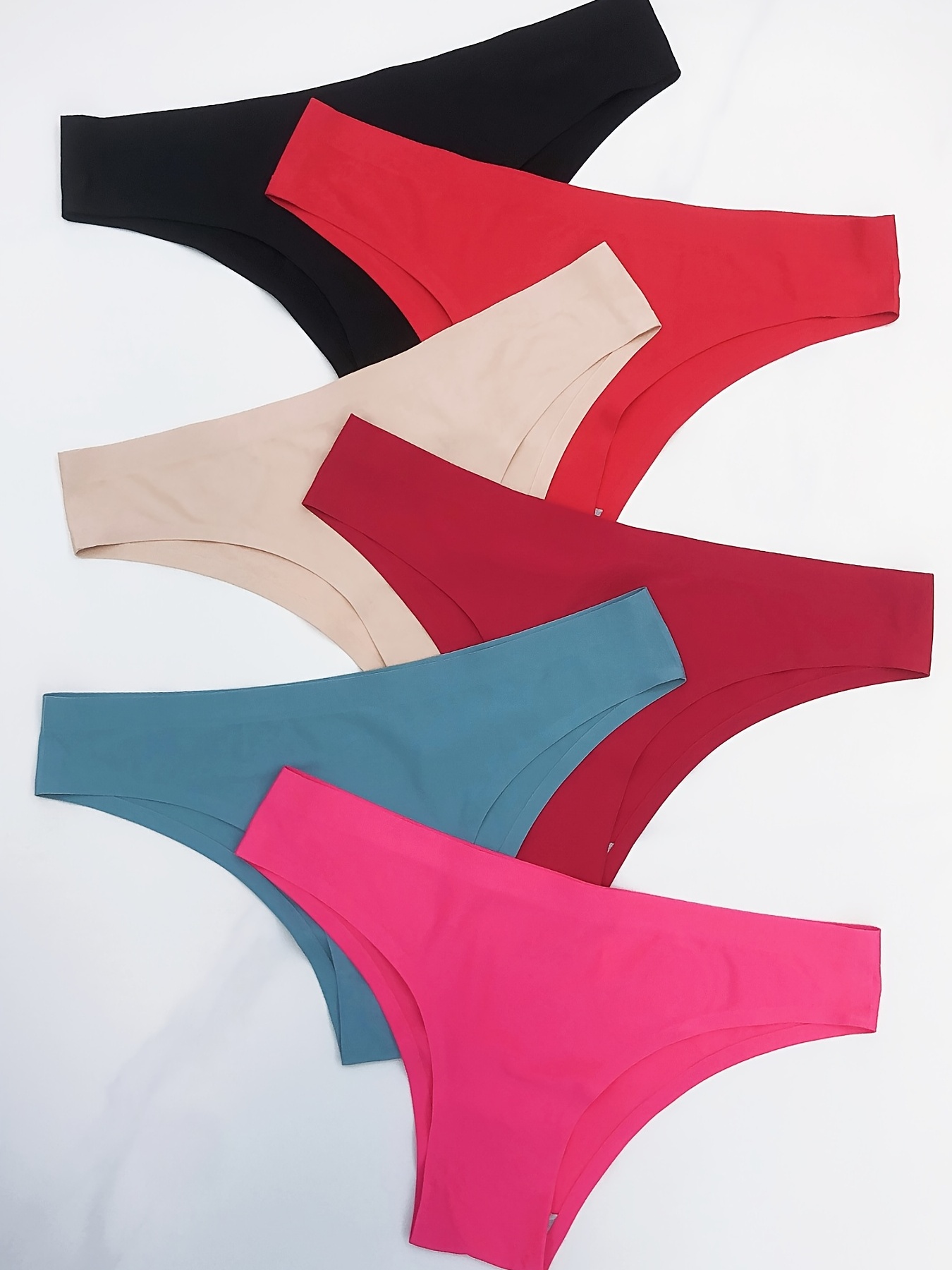 Seamless Thong Women Low Rise Seamless Panties Underwear (Color