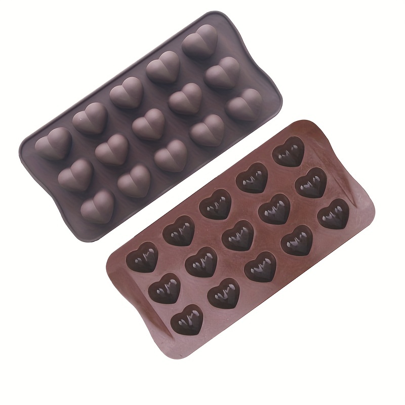 Heart shaped silicone chocolate mold