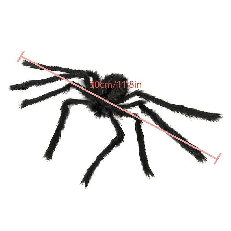 Riesige behaarte Spinne mit LED-Augen und flexiblen Beinen, Halloween  Artikel, Halloween
