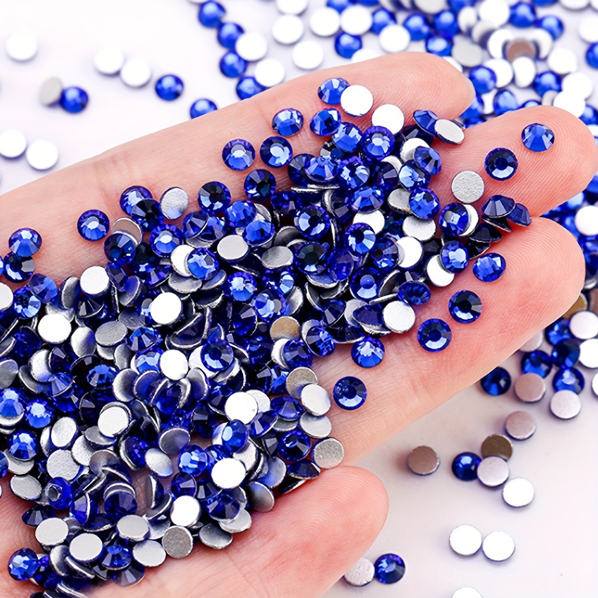 Transparent Light Blue Rhinestones (1.5mm ) For Diy Craft - Temu