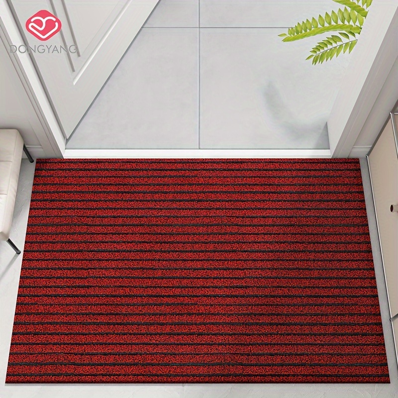 Entrance Doormat for Outdoor Indoor Stripe Dustproof Door Mat  Wear-resistant Anti Slip Floor Mat Porch