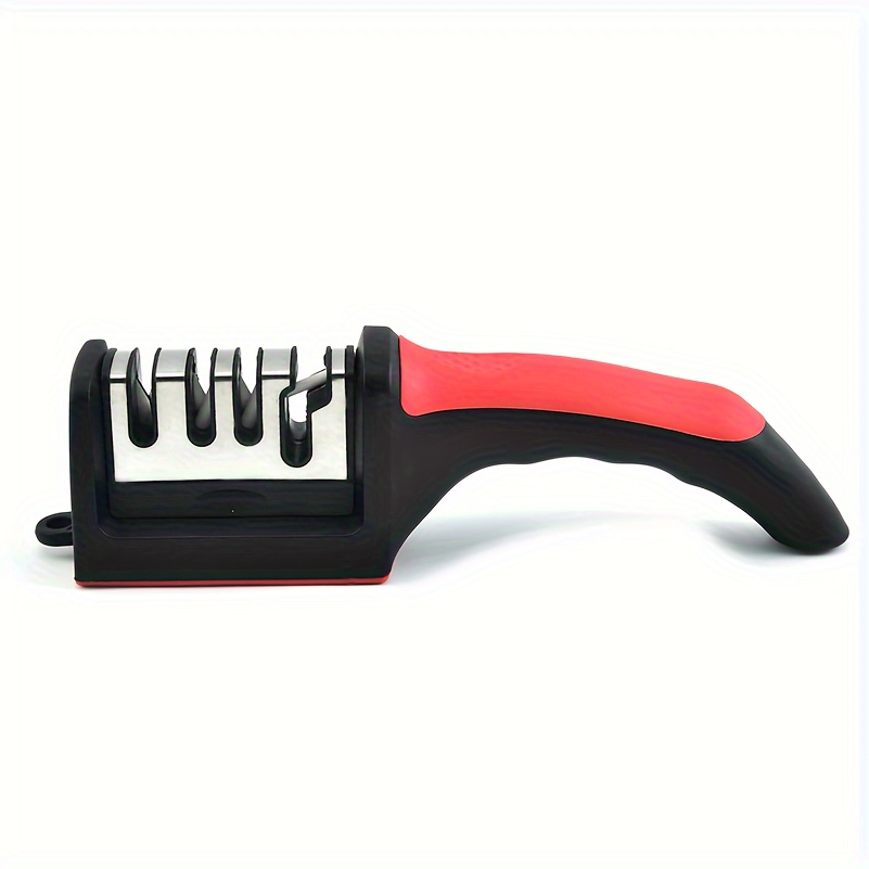 Knife Sharpener, Portable 4 Stages Professional Kitchen Sharpening Stone  Grinder Whetstone, Home And Outdoor Camping Sharpener Tool - Temu