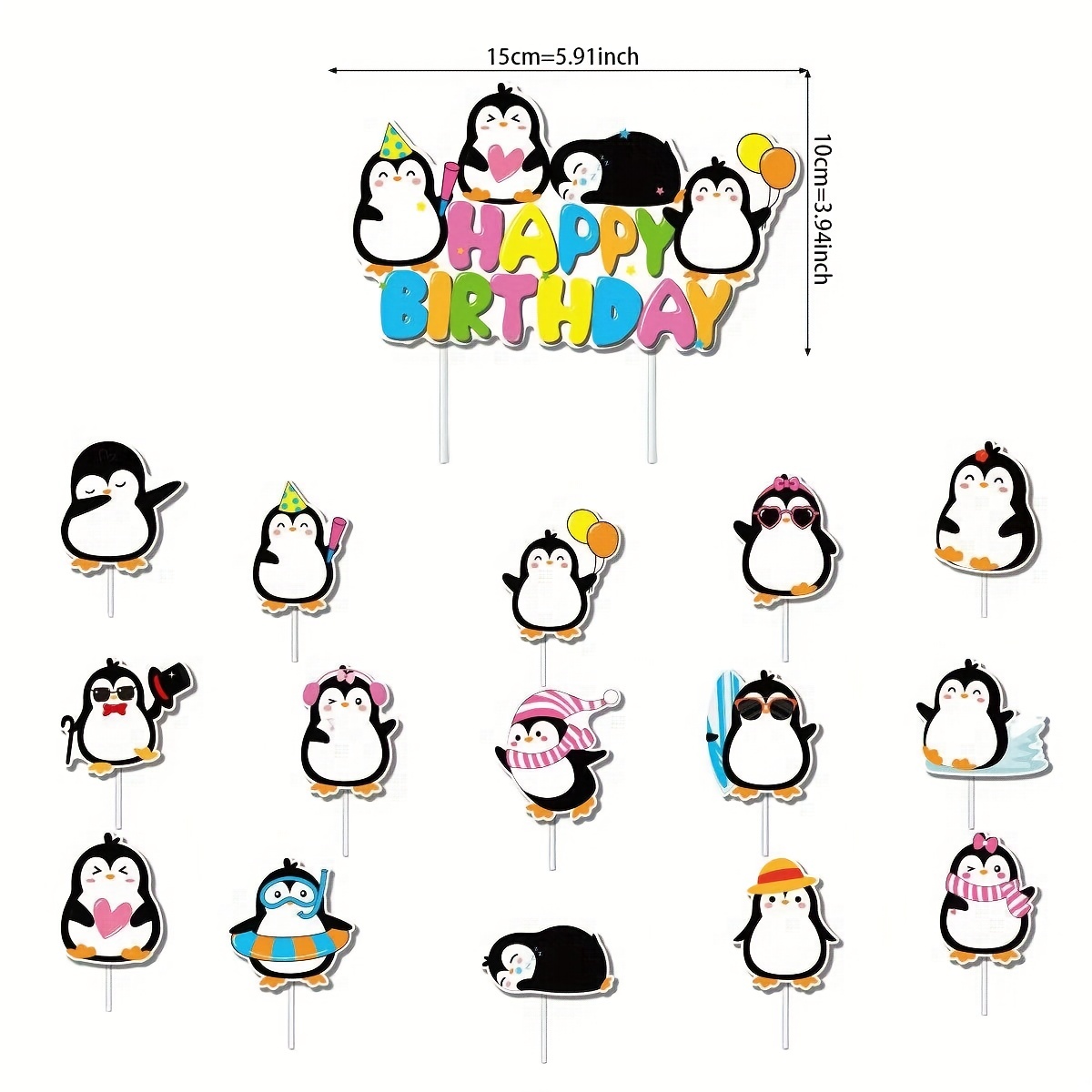 Christmas Cake Topper | Christmas Cake | Christmas Cupcakes | Christmas  Cookies | Christmas Oreos | Christmas Brownie | Christmas Party Supply |  Penguin Cupcakes | Penguin Cake | Winter Cake | Christmas Penguins Cake