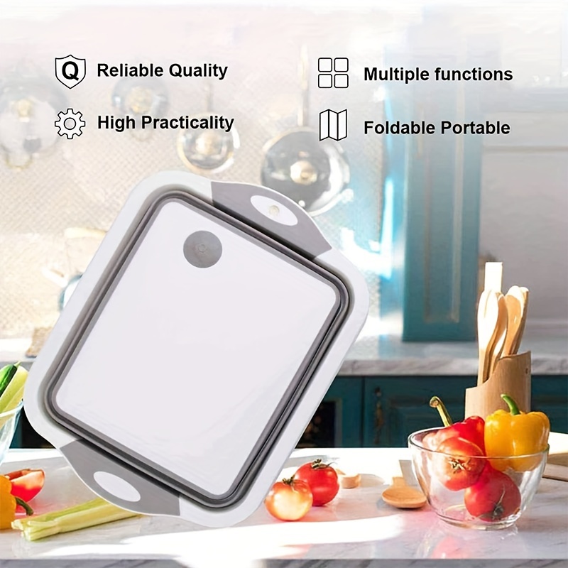 3 In 1 Multi-functional Folding Cutting Board, Portable Foldable