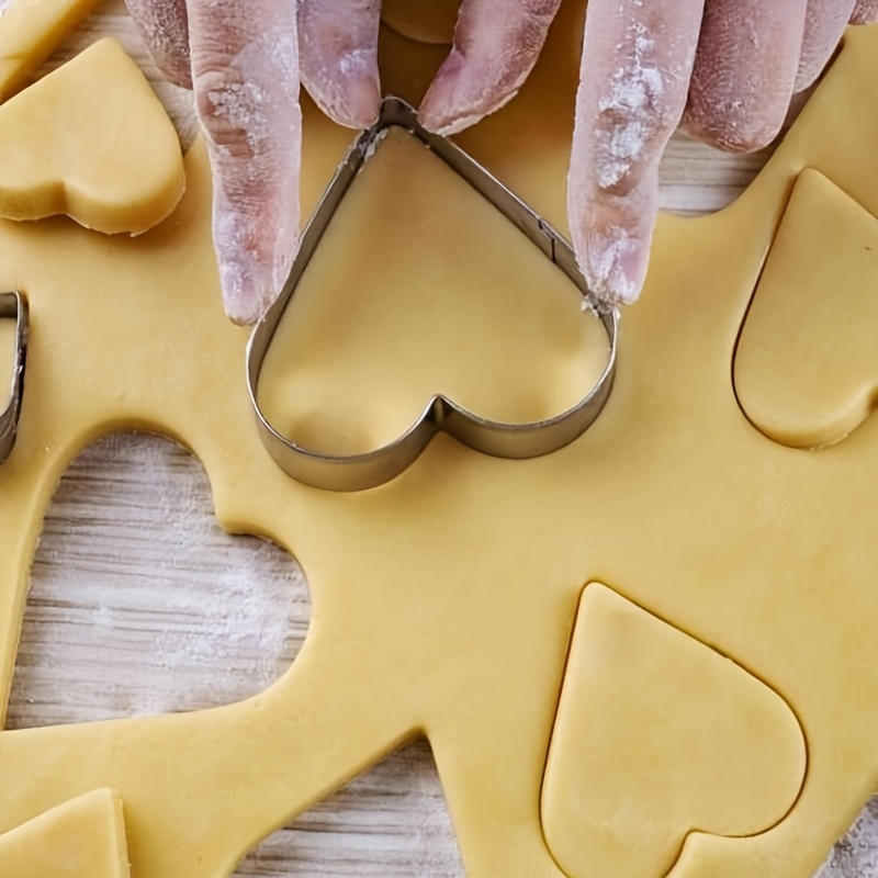 Cookie Cutters Shapes Baking Set Flower Round Heart Star - Temu