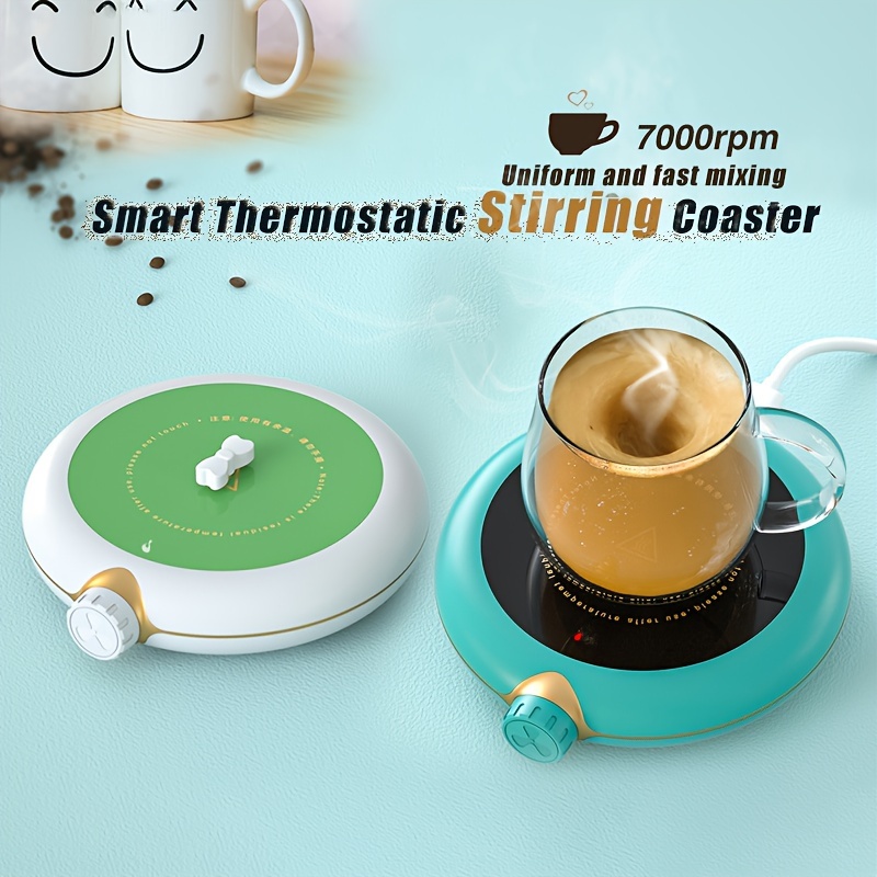 Mug Warmer with 2 Stir Bars Adjsutable Stir Speed Coffee Mug Warmer USB  Candle Warmer Plate Smart Coffee Cup Warmer Cup Heater Continuous  Insulation